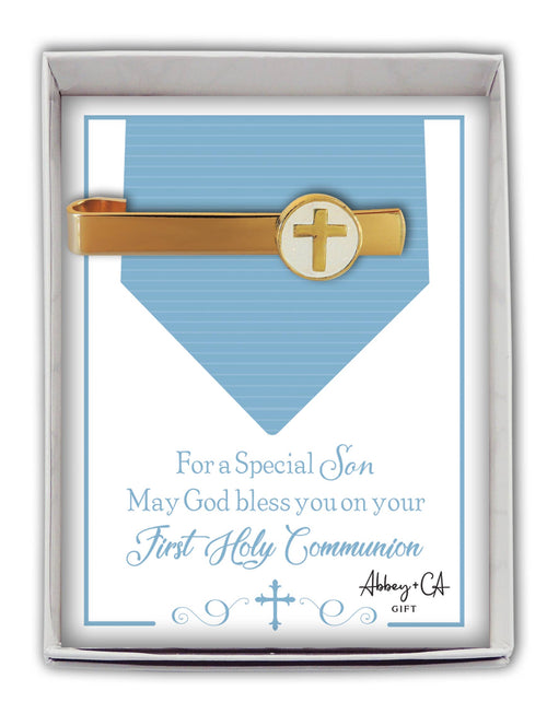 First Communion Cross Tie Bar: Son - JMJs Catholic Store, Inc