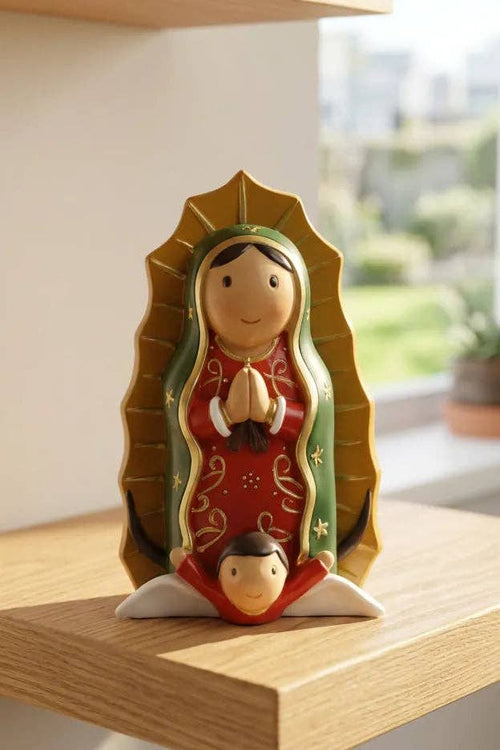 Lady of Guadalupe Miniature Saint Statue