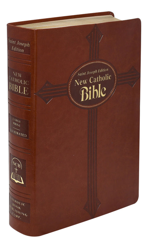 St. Joseph New Catholic Bible, Gift Edition, Large Type, Brown - JMJs Catholic Store, Inc