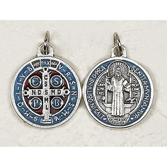 Colored Saint Benedict Medal 1 1/4" - JMJs Catholic Store, Inc