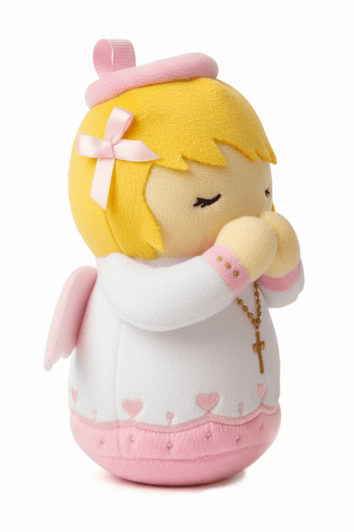 Guardian Angel Girls Catholic Mini Plush Doll 4.75" | Angel Plush - JMJs Catholic Store, Inc