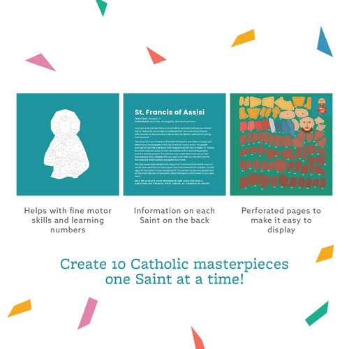Pray By Sticker: Saints Sticker Book - JMJs Catholic Store, Inc