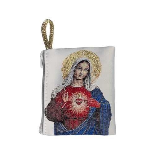 Immaculate Heart of Mary Rosary Pouch 3″ x 4″ - JMJs Catholic Store, Inc