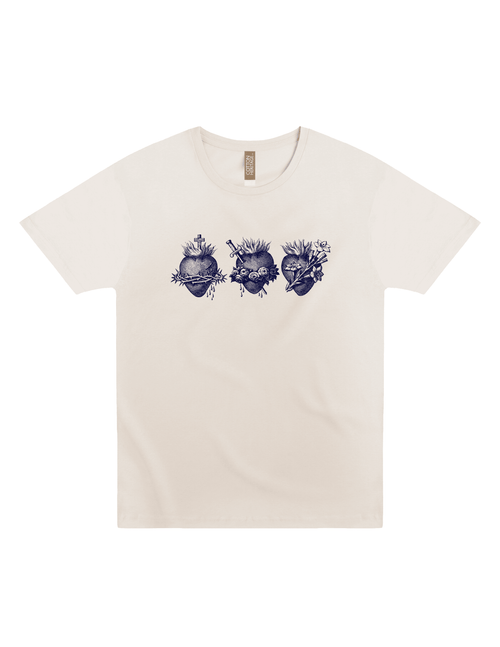 Holy Family Hearts | 3 Hearts of the Holy Family Unisex Shirt: 3XL - JMJs Catholic Store, Inc
