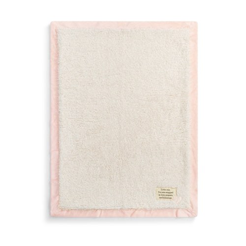 Wrapped in Prayer Blanket - Pink 30"w x 40"long - JMJs Catholic Store, Inc