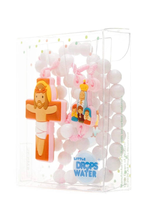Our Lady Fatima Catholic Rosary Girls | Pink Prayer Beads | Little Drops of Water - JMJs Catholic Store, Inc