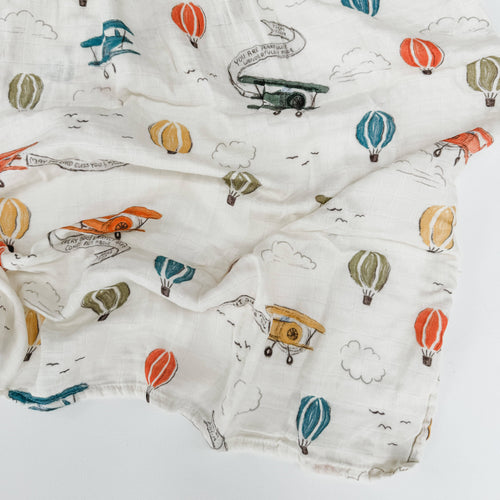Scripture Planes Muslin Blanket Swaddle - JMJs Catholic Store, Inc