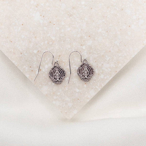 Miraculous Mary Earrings: Gold - JMJs Catholic Store, Inc