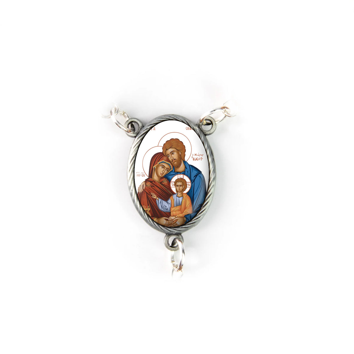 Holy Family Byzantine Holy Land Olive Wood Auto Rosary - JMJs Catholic Store, Inc