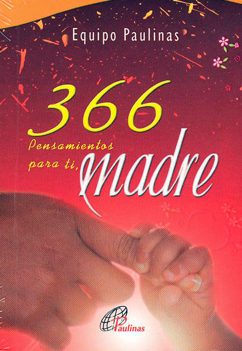 Pocket book "366 Thoughts for You Mother" by Equipo Paulinas with a red cover and holding hands image