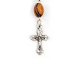 Jesus Divine Mercy Holy Land Olive Wood Auto Rosary - JMJs Catholic Store, Inc