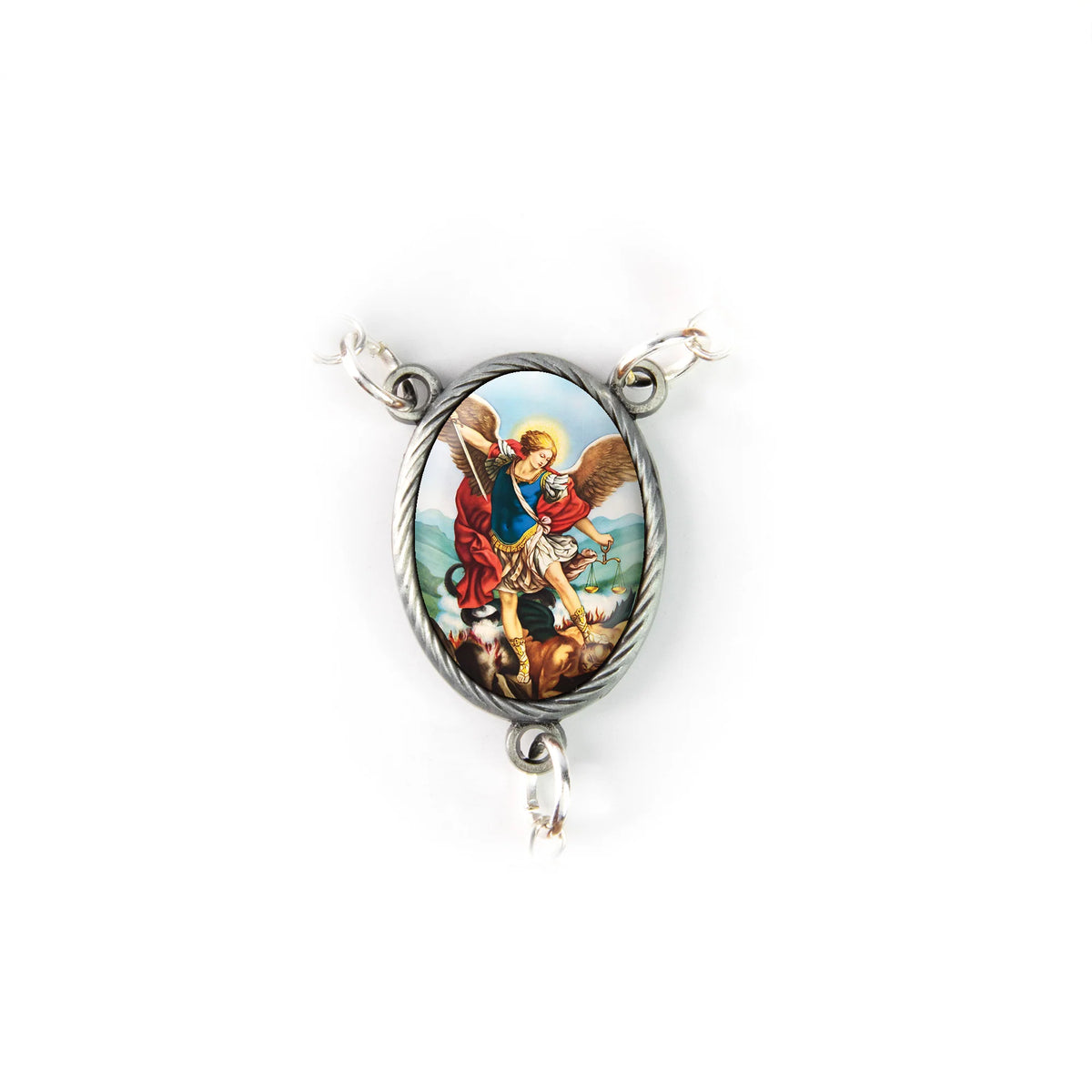 Saint Michael Mother of Pearl Catholic Rosary - JMJs Catholic Store, Inc