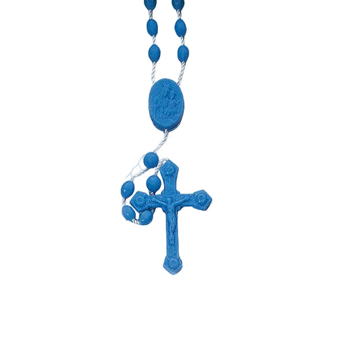 Blue Plastic Rosary - JMJs Catholic Store, Inc