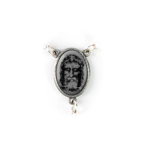 Shroud of Turin (Grey) Holy Land Olive Wood Auto Rosary - JMJs Catholic Store, Inc