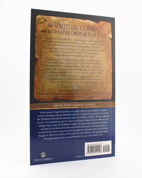 The Spiritual Combat and a Treatise on Peace of Soul by Dom Lorenzo Scupoli - JMJs Catholic Store, Inc