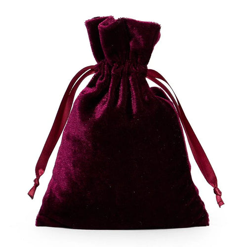 Burgundy Velvet Bag Large - Unique Catholic Gifts