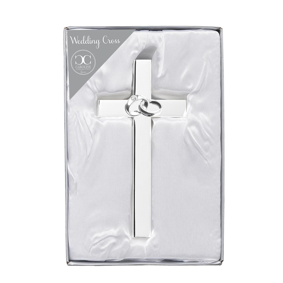 Wedding Rings Cross Silver - JMJs Catholic Store, Inc
