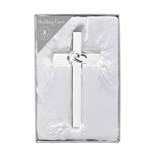 Wedding Rings Cross Silver - JMJs Catholic Store, Inc