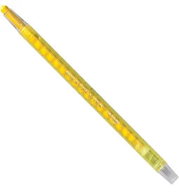 Yellow Bible dri-liter retractable marker designed to highlight delicate pages without bleeding through, ideal for scripture study.
