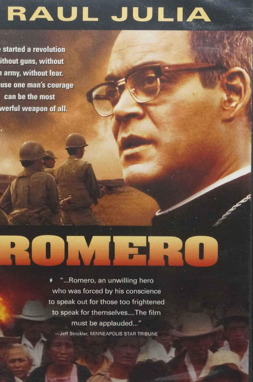 Romero  starring Raul Julia DVD