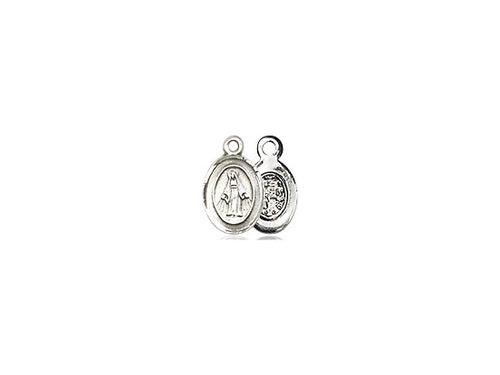 sterling Silver Miraculous Pendant on a 18 inch Sterling Silver Light Curb Chain - Unique Catholic Gifts