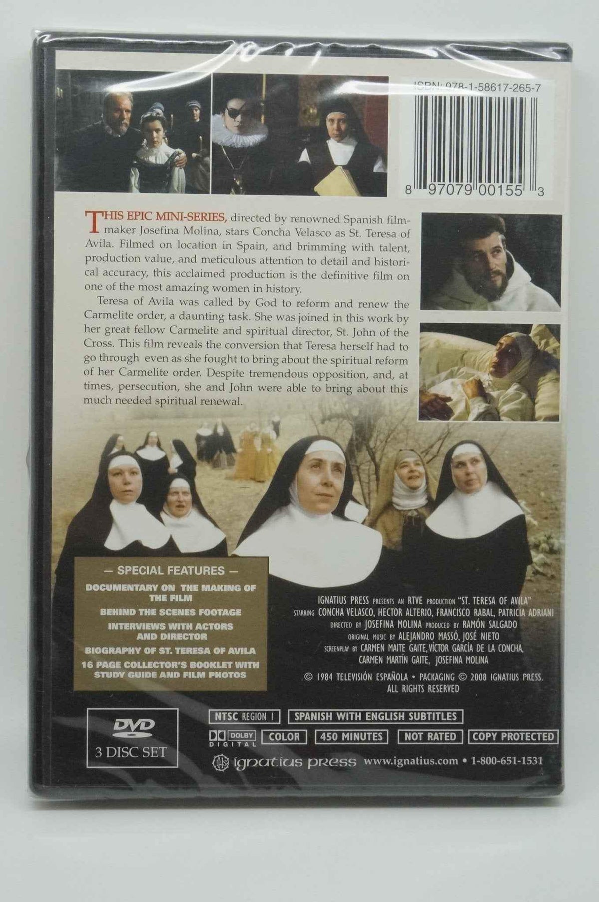 Saint Teresa of Avila DVD(as seen in EWTN). 3 DVD Set