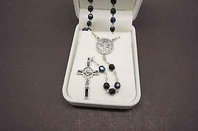 St Saint Benedict Elegant Rosary and Prayer