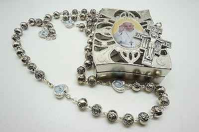 Pope Francis Rosary with prayer, gift set
