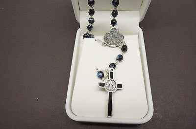 St Saint Benedict Elegant Rosary and Prayer