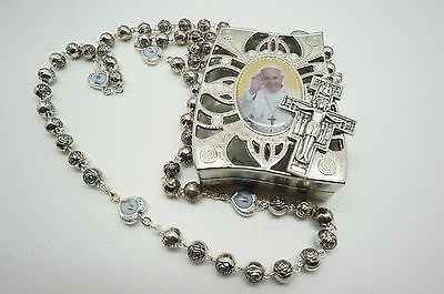 Pope Francis Rosary with prayer, gift set
