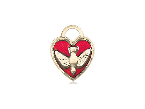 14kt Gold Filled Confirmation Pendant on a 18 inch Gold Filled Light Curb Chain - Unique Catholic Gifts
