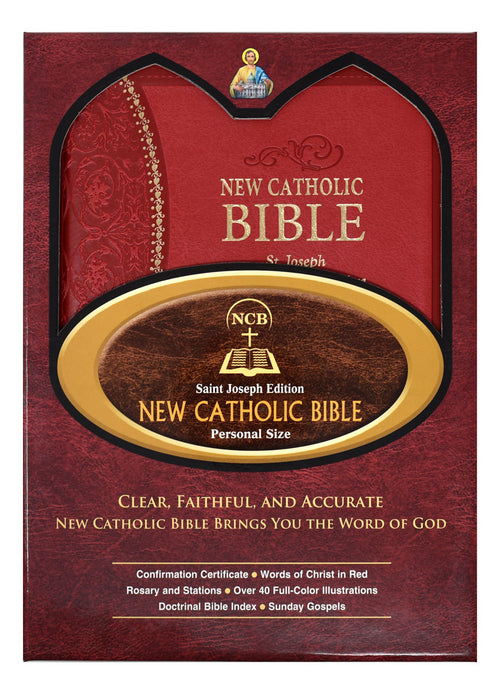 Confirmation St. Joseph New Catholic Bible (Gift Edition-Personal Size)Red - Unique Catholic Gifts