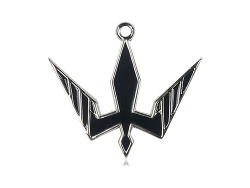 Sterling Silver Holy Spirit Pendant on a 24 inch Light Rhodium Heavy Curb Chain - Unique Catholic Gifts