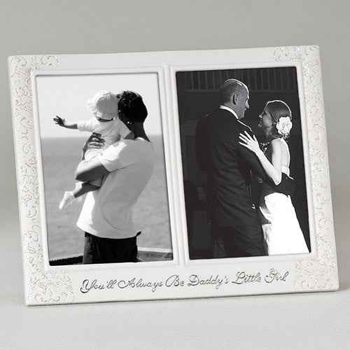 Dad and Bride Photo Frame 7.5"H