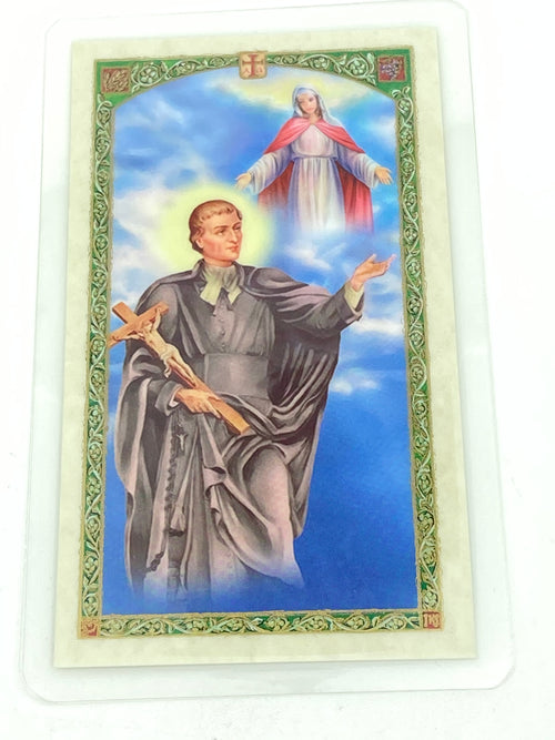St. Louis de Monfort Laminated Holy Card (Plastic Covered) - Unique Catholic Gifts