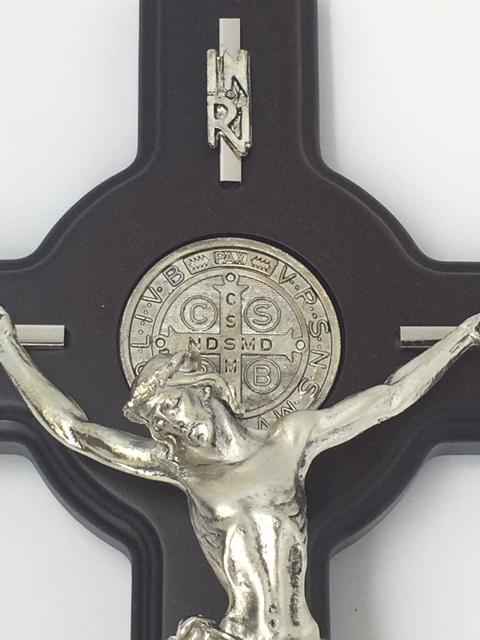 Standing Saint Benedict Crucifix (15")