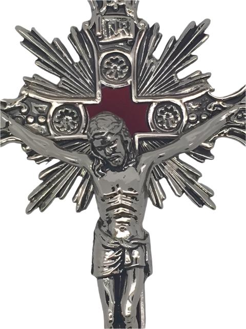 Silver Wall Crucifix (12") - Unique Catholic Gifts