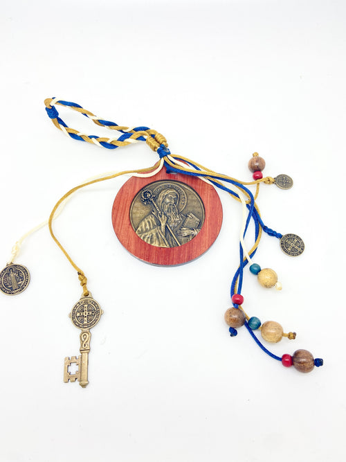 Home Blessing Bronze Benedict Medals door hang - Unique Catholic Gifts