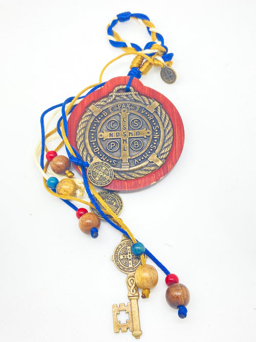 Home Blessing Bronze Benedict Medals door hang - Unique Catholic Gifts