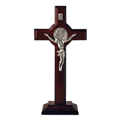 Saint Benedict Standing Crucifix (9")