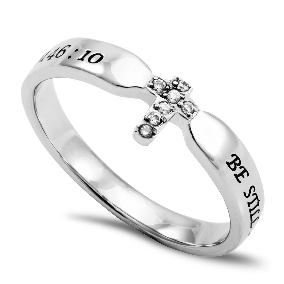 Women's Cubic Zirconia Tip Ring - Unique Catholic Gifts