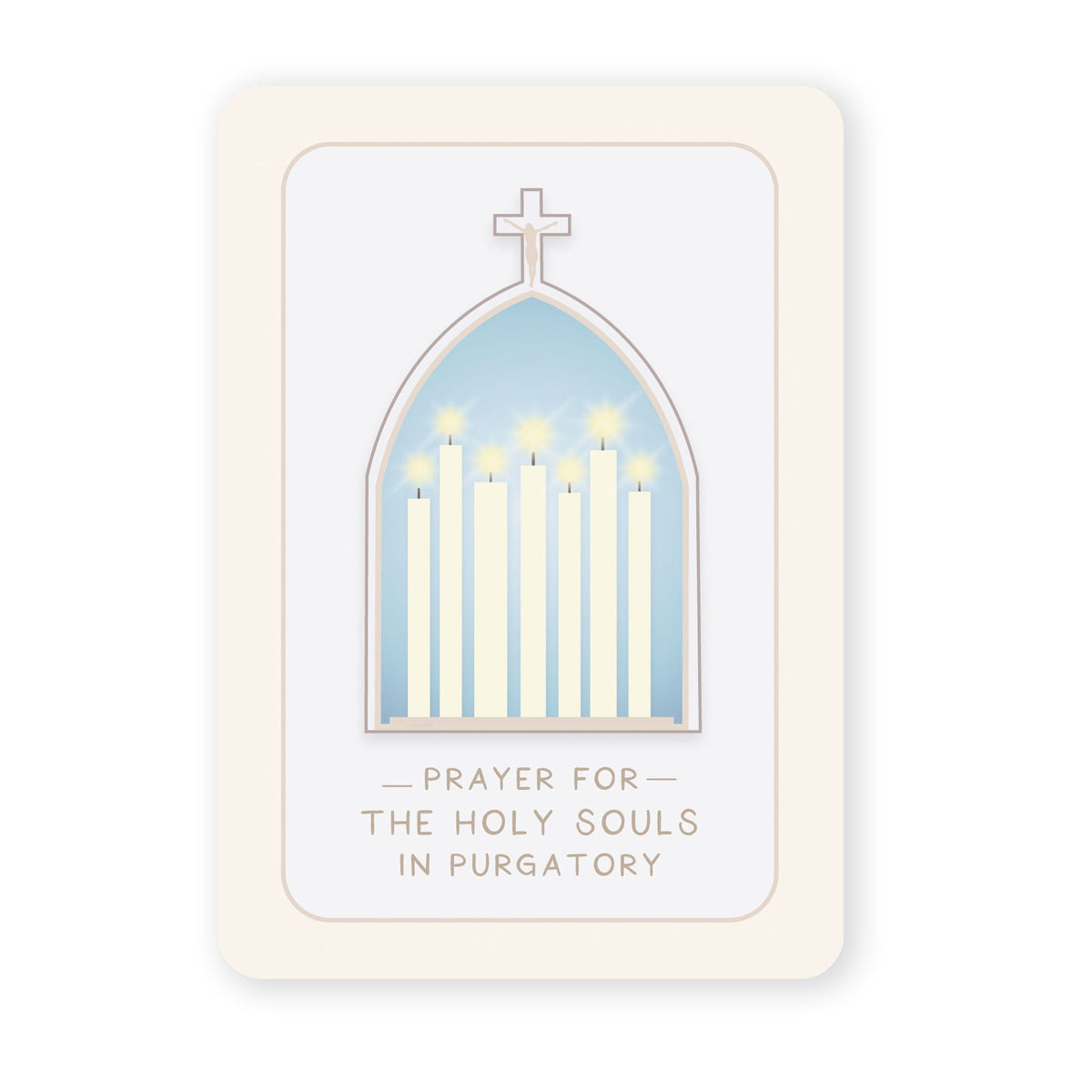 Prayer for the Holy Souls in Purgatory Prayer Card - Unique Catholic Gifts