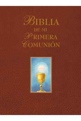 Biblia de mi Primera Comunión (Marrón).